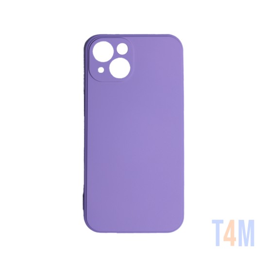 Capa de Silicone com Moldura de Câmera para Apple iPhone 13 Roxo